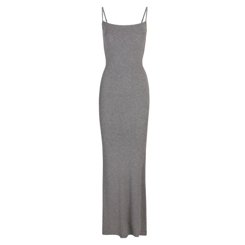 SALE HP rare skims heather grey soft lounge long slip dress